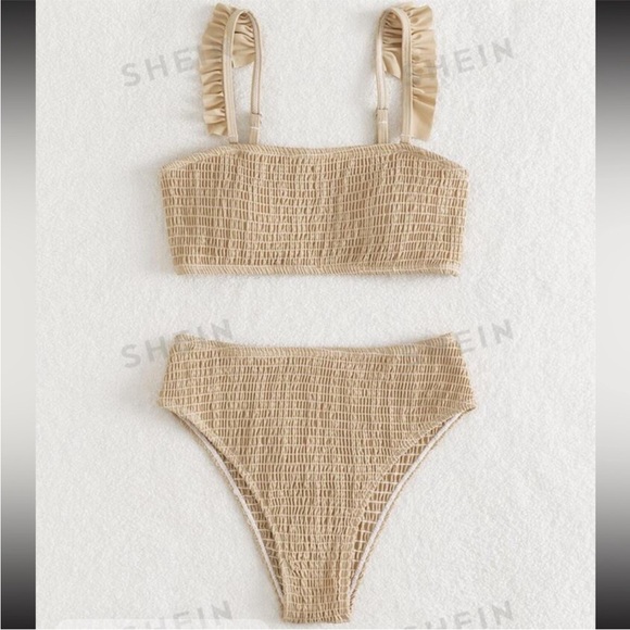 Neon Yellow High Waist Cut Bikini - Picture 3 of 4